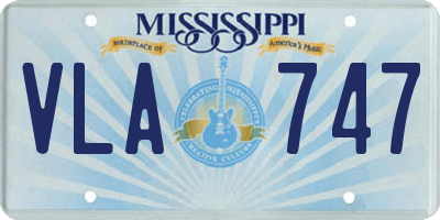 MS license plate VLA747