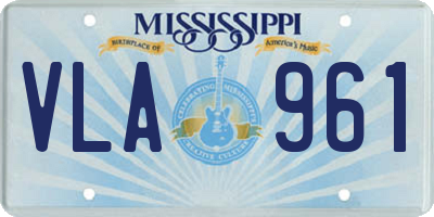 MS license plate VLA961