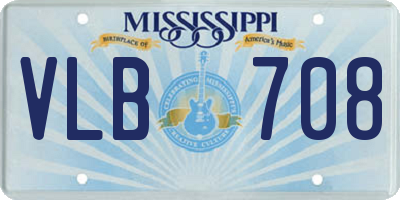 MS license plate VLB708