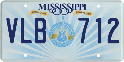 MS license plate VLB712