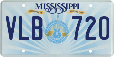 MS license plate VLB720