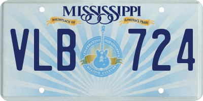 MS license plate VLB724