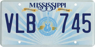 MS license plate VLB745