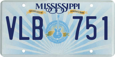 MS license plate VLB751