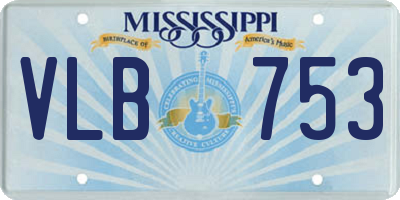 MS license plate VLB753