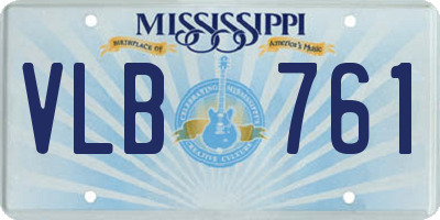 MS license plate VLB761