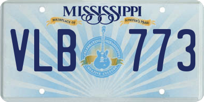 MS license plate VLB773