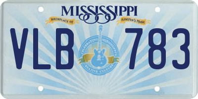 MS license plate VLB783