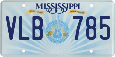 MS license plate VLB785