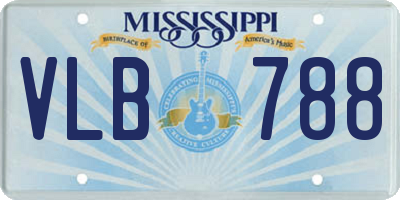 MS license plate VLB788