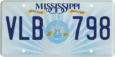 MS license plate VLB798