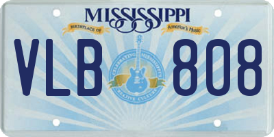 MS license plate VLB808
