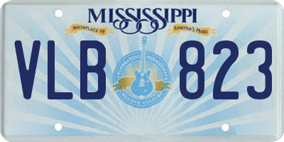MS license plate VLB823