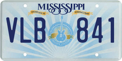 MS license plate VLB841