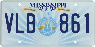 MS license plate VLB861