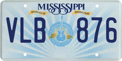MS license plate VLB876