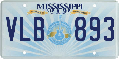 MS license plate VLB893