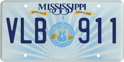 MS license plate VLB911