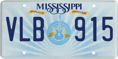 MS license plate VLB915
