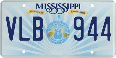 MS license plate VLB944