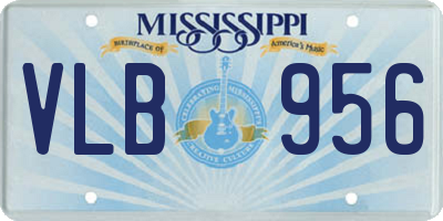 MS license plate VLB956