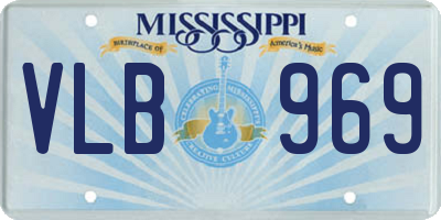MS license plate VLB969