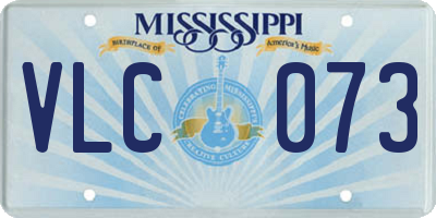 MS license plate VLC073