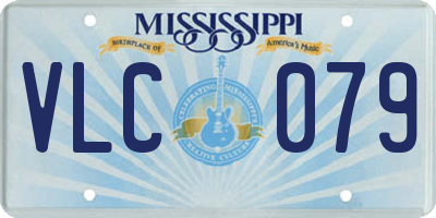 MS license plate VLC079