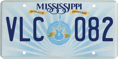 MS license plate VLC082
