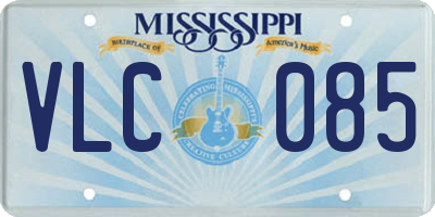 MS license plate VLC085