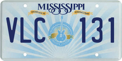 MS license plate VLC131