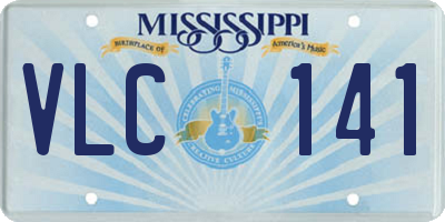 MS license plate VLC141