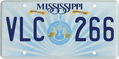MS license plate VLC266