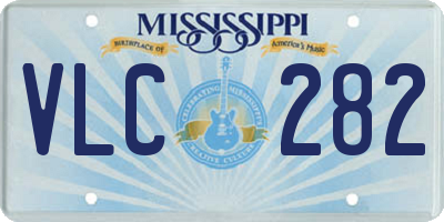 MS license plate VLC282