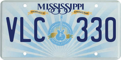 MS license plate VLC330