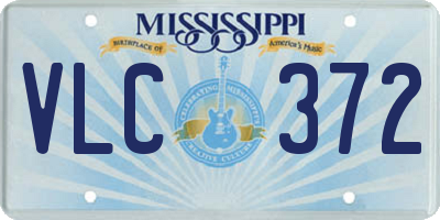 MS license plate VLC372