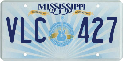 MS license plate VLC427