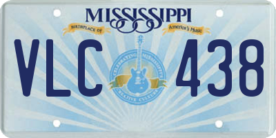 MS license plate VLC438