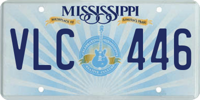 MS license plate VLC446