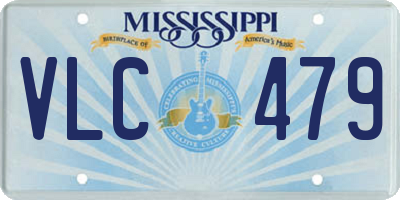 MS license plate VLC479
