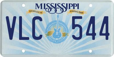 MS license plate VLC544