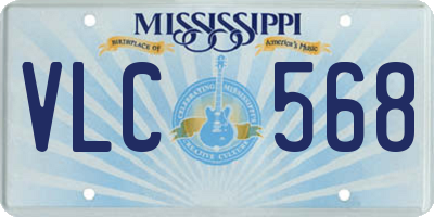 MS license plate VLC568