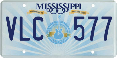 MS license plate VLC577
