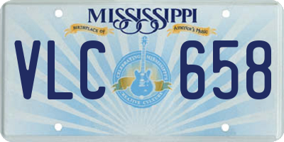 MS license plate VLC658