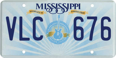MS license plate VLC676