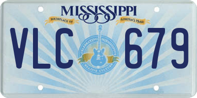 MS license plate VLC679
