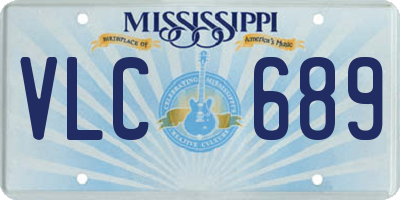 MS license plate VLC689