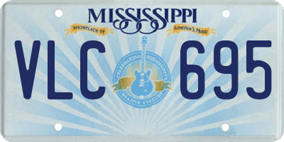 MS license plate VLC695