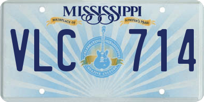 MS license plate VLC714