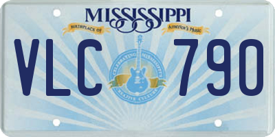 MS license plate VLC790